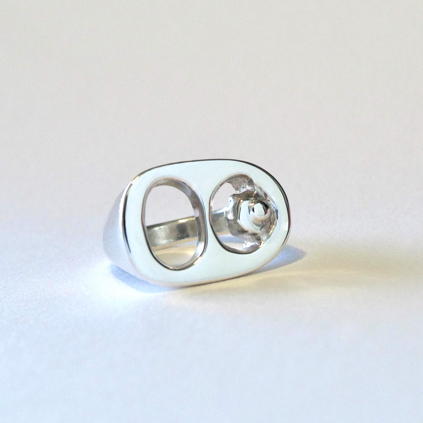 'Looking For A Kiss' Soda Tab Signet Ring