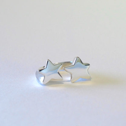 'Stardust' Double Star Signet Ring