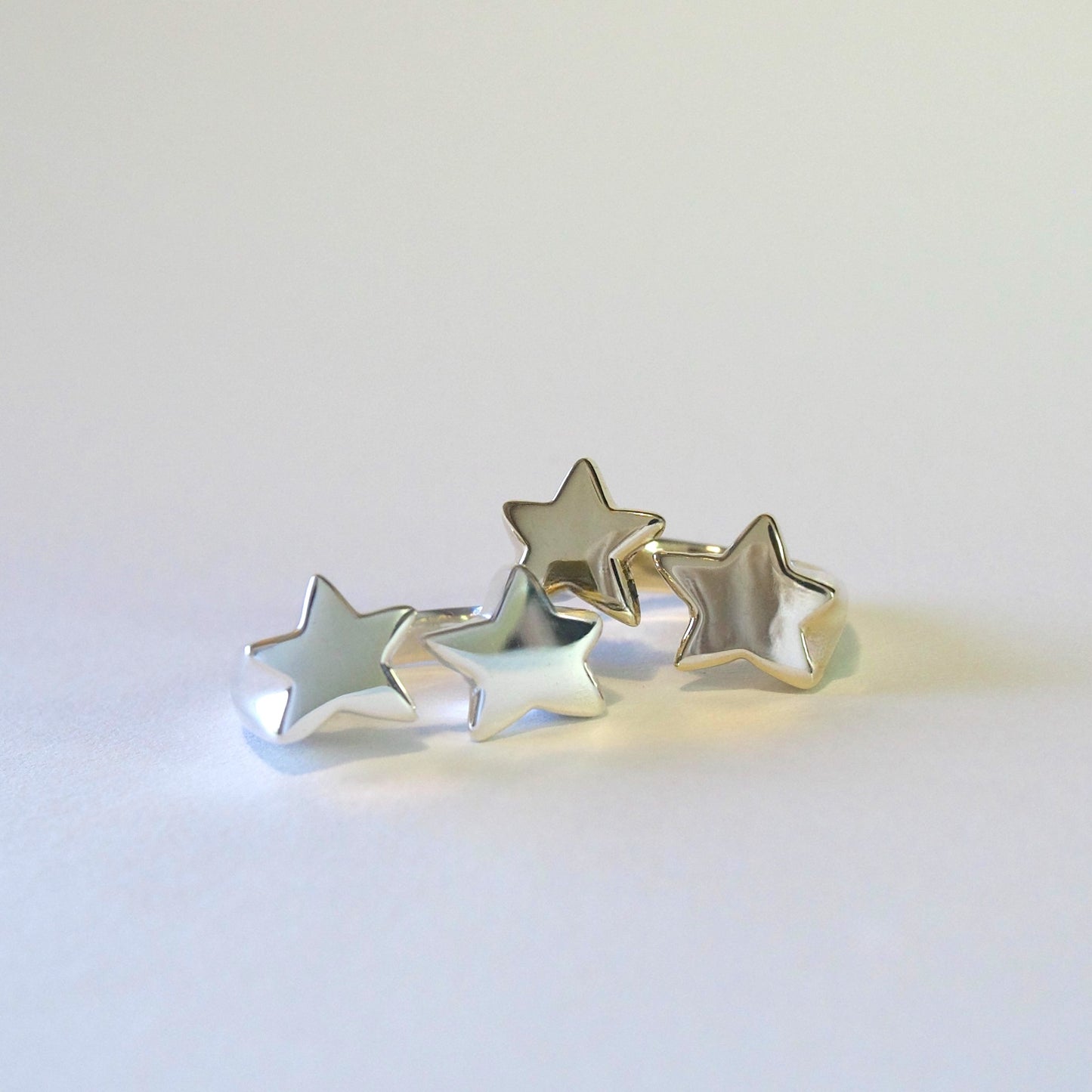 'Stardust' Double Star Signet Ring