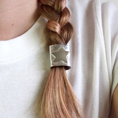 'JC' Star Hammered Cuff