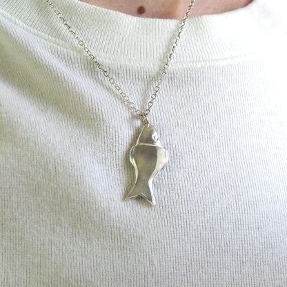'PJ' Fish Pendant
