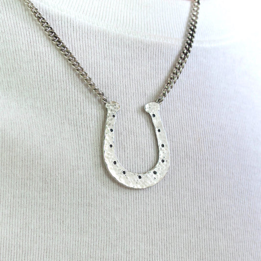 'Walk The Line' Horseshoe Necklace
