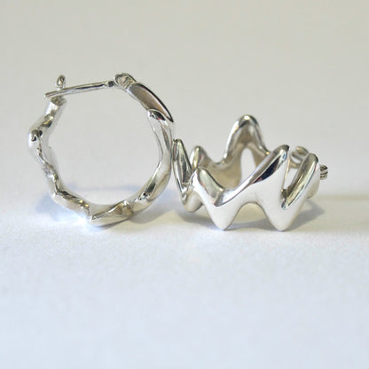 'Atomic' Hoop Earring