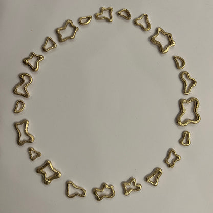 One Of A Kind Organically Shaped Chain Necklace