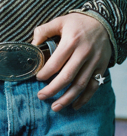 'Ziggy' Star Signet Ring
