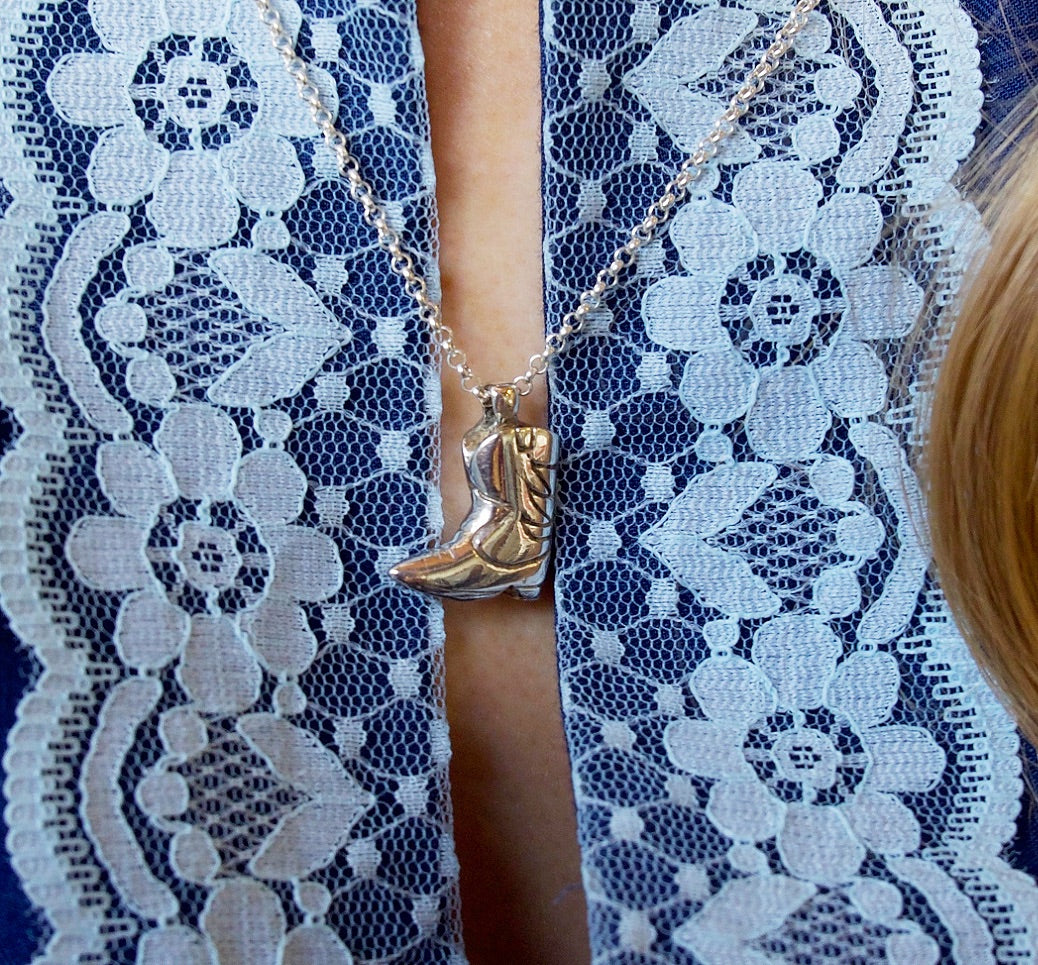 'Lucia' Cowboy Boot Pendant