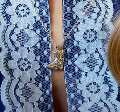 'Lucia' Cowboy Boot Pendant