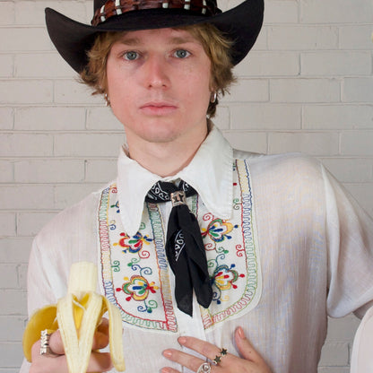 'JC' Star Hammered Cuff