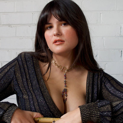 One Of A Kind Organically Shaped Chain Necklace